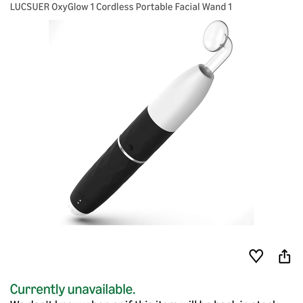 OxyGlow Cordless Facial Wand - high frequency